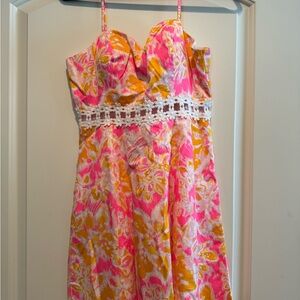 Lilly Pulitzer Lenore Dress Kir Royale Oh La la Summer Sun Size 6 Measurements